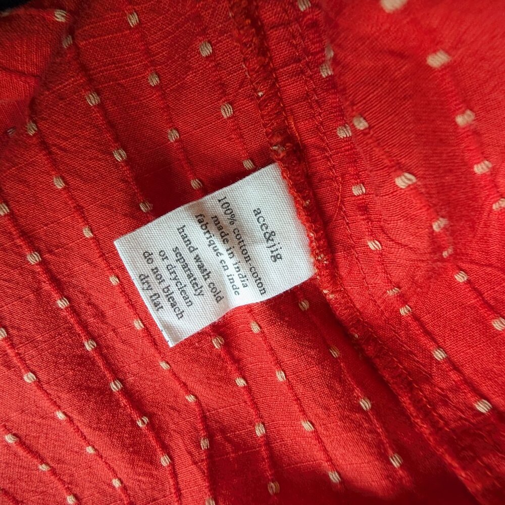 NWT Ace & Jig Luna Dress in Sriracha - L Large - Picture 5 of 7